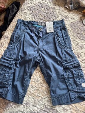 L.O.G.G. Boys Navy Blue Cargo Shorts with Utility Pockets